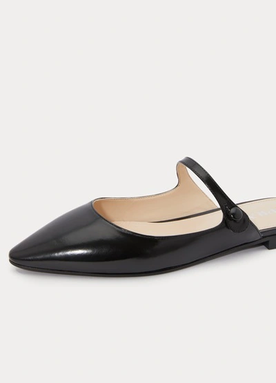 Shop Prada Flat Mules In Black