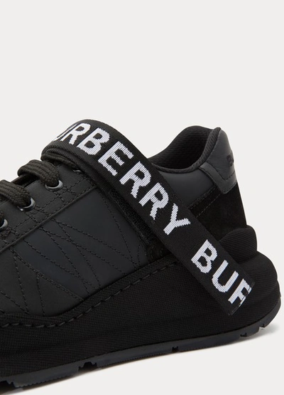 Shop Burberry Ronnie Trainers In Black