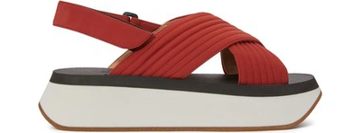 Shop Marni Sandals In Clay