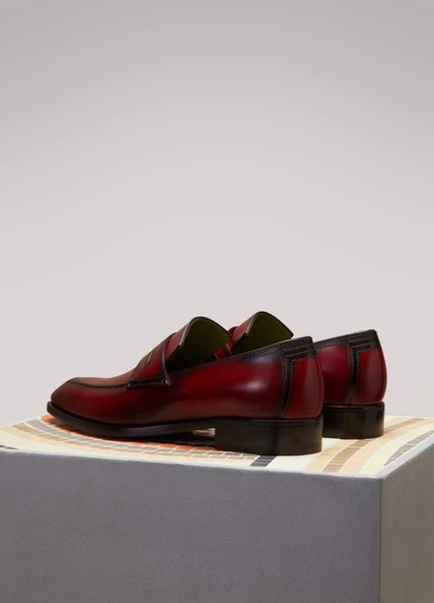 Shop Berluti Andy Moccassins In Vermillon Tri