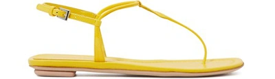 Shop Prada Flat Sandals In Giallo