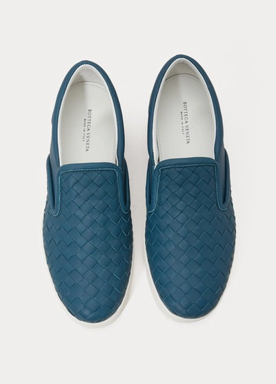 Shop Bottega Veneta Dodger Slip-on In Brighton Blue