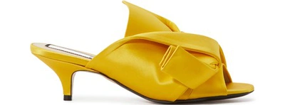 Shop N°21 Bow Mules In Yellow