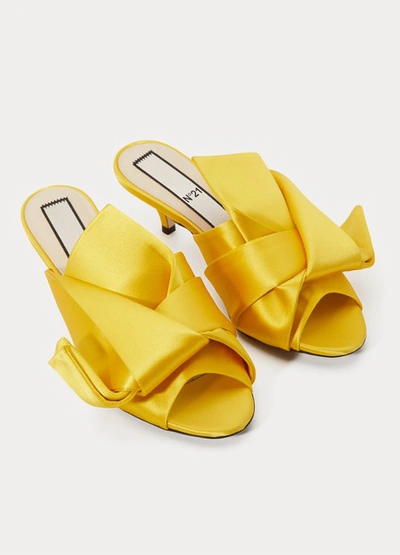 Shop N°21 Bow Mules In Yellow