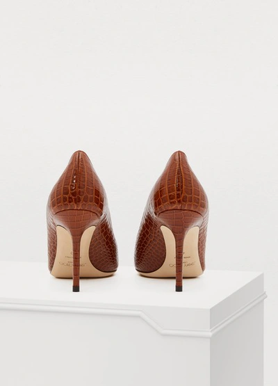 Shop Jimmy Choo Love 85 Pumps In Cuoio