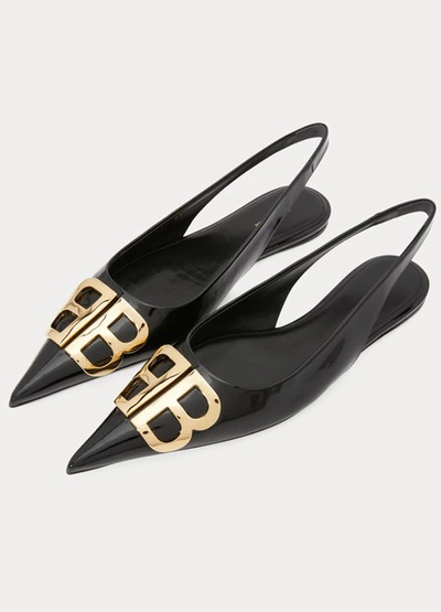 Shop Balenciaga Bb Slingback Pumps In 1000