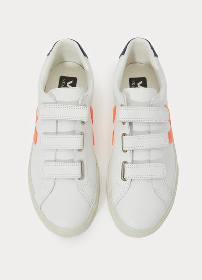 Shop Veja Esplar Velcro Trainers In White