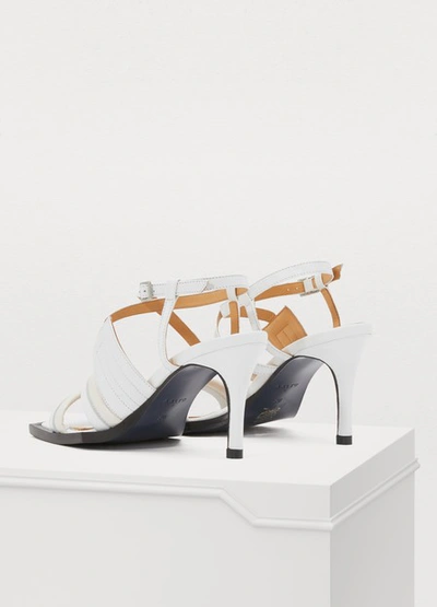 Shop Aalto Open Heeled Sandals In White