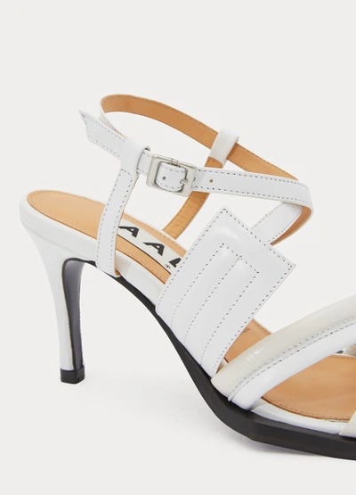 Shop Aalto Open Heeled Sandals In White