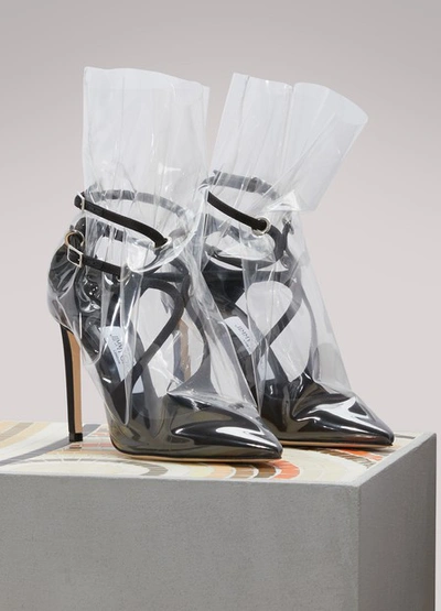 Shop Jimmy Choo X Off-white Claire 100 Sandals In Black
