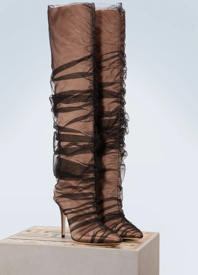 Shop Off-white X  Elisabeth 100 Boots In Nude