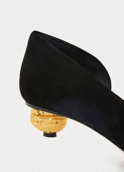 Shop Loewe Nut Stilettos In Black / Gold