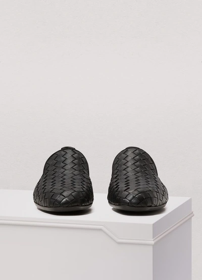 Shop Bottega Veneta Loafers In Black