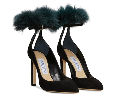 Shop Jimmy Choo South 100 Leather Pumps In Black