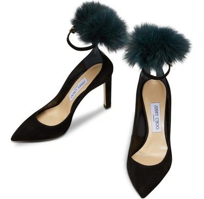 Shop Jimmy Choo South 100 Leather Pumps In Black