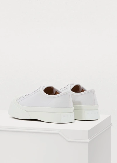 Shop Marni Wedge Sneakers In Lily White