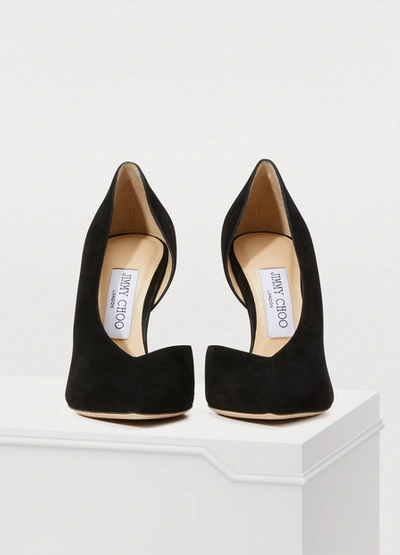 Shop Jimmy Choo Sophia 100 Pumps In Black