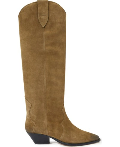 Shop Isabel Marant Denvee Boots In Taupe