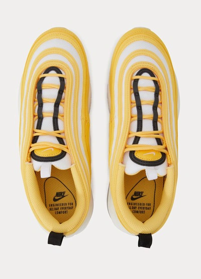Shop Nike Air Max 97 Sneakers In Topaz Gold/black-white