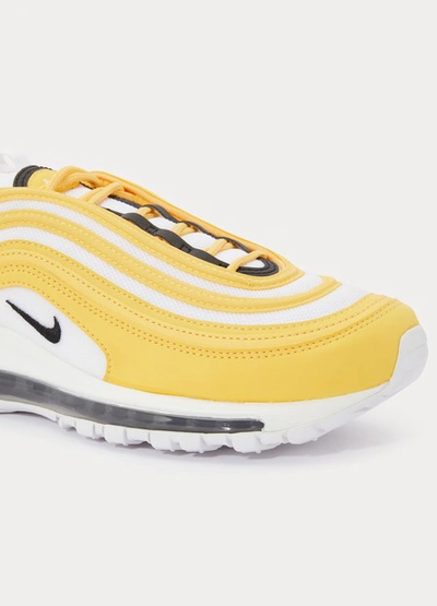 Shop Nike Air Max 97 Sneakers In Topaz Gold/black-white