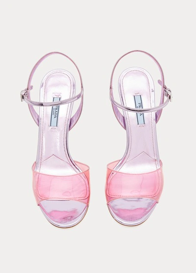 Shop Prada High-heeled Sandals In Pink