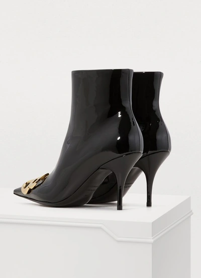 Shop Balenciaga Bb Ankle Boots In Noir