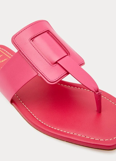 Shop Roger Vivier Viv Sellier Sandals In Rosa Ibisco