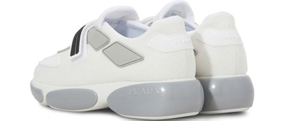 Shop Prada Cloud Sneakers In Bianco/argento