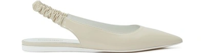 Shop Bottega Veneta Slingback Ballet Flats In Mist