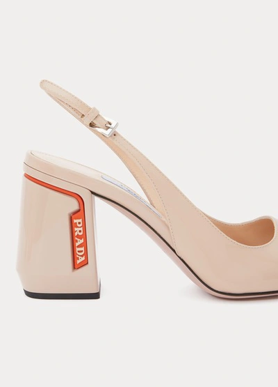 Shop Prada Pumps In Travertino+arancio