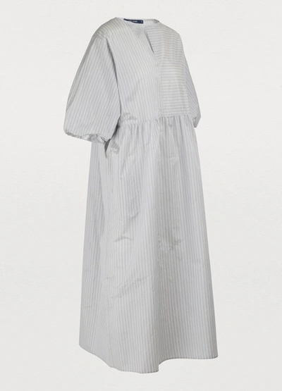 Shop Sofie D'hoore Demand Silk Pinstripe Dress