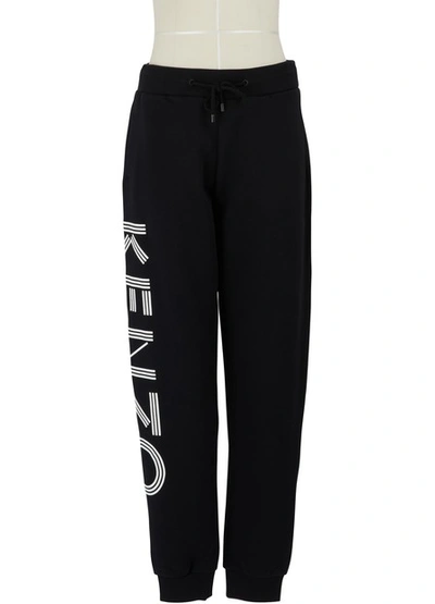Shop Kenzo Logo Jogging Pants In Black