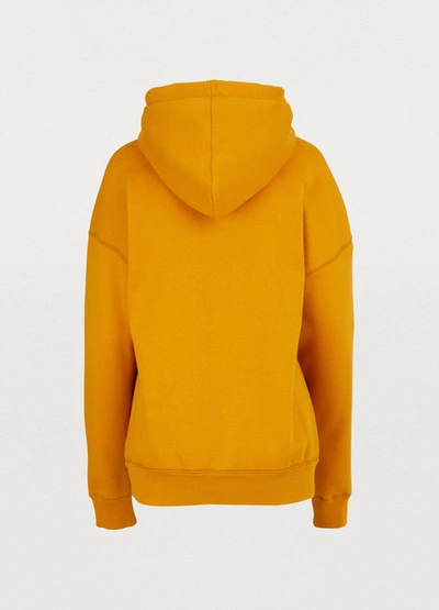 Shop Isabel Marant Étoile Mansel Hooded Sweatshirt In Orange