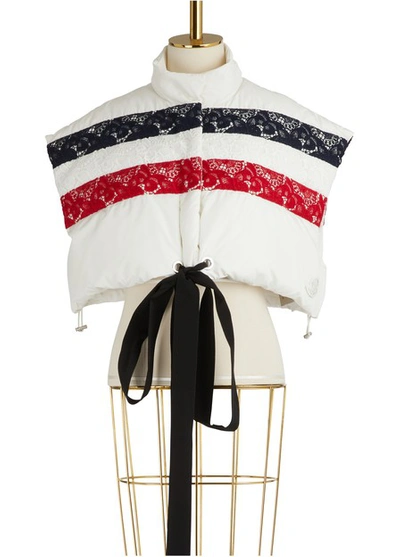 Shop Moncler Manu Short Down Jacket In White