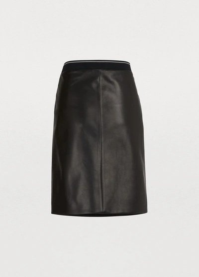 Shop Prada Mini Skirt In Nero