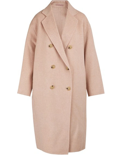 Shop Acne Studios Men's Coat In Pale Pink Melange