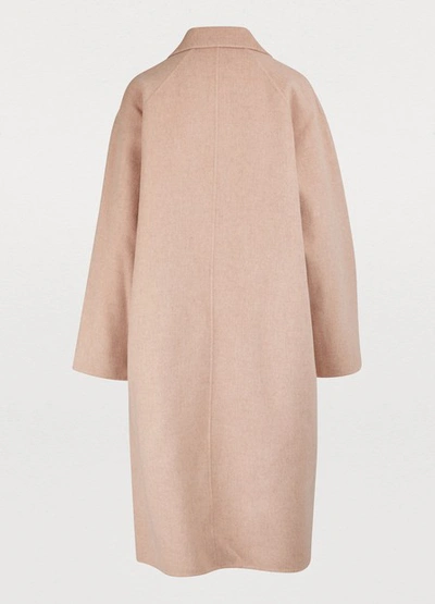 Shop Acne Studios Men's Coat In Pale Pink Melange