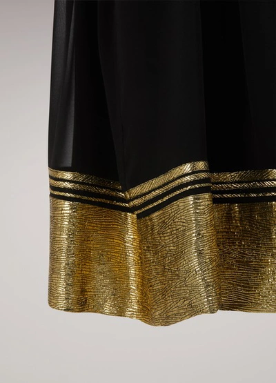 Shop Chloé Lurex Skirt In Gold