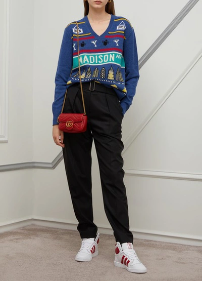 Shop Marc Jacobs New York Sweatshirt In Blue Multi