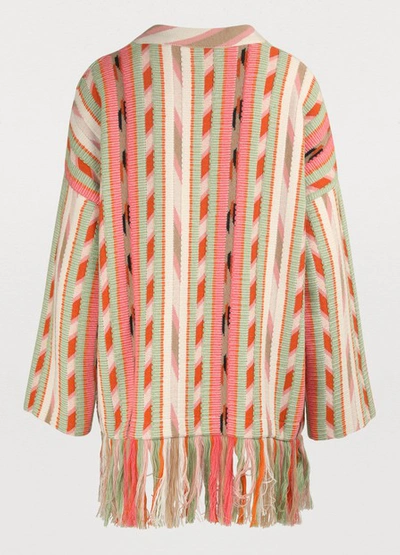 Shop Alanui Cashmere Cardigan In Multicolor