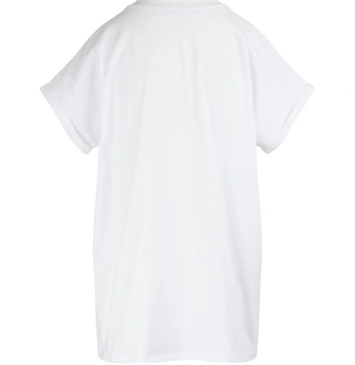 Shop Balmain Logo T-shirt In Gac Blanc/argent