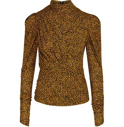 Shop Isabel Marant Jalford Top In Fauve