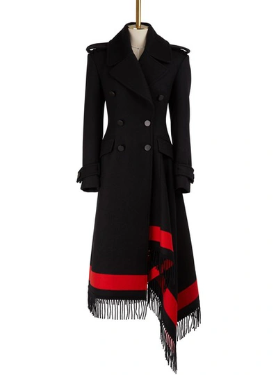 Shop Alexander Mcqueen Wool And Cashmere Coat In 1000 Black