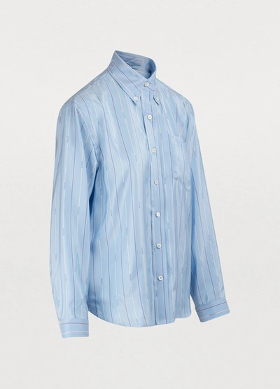 Shop Prada Shirt In Céleste