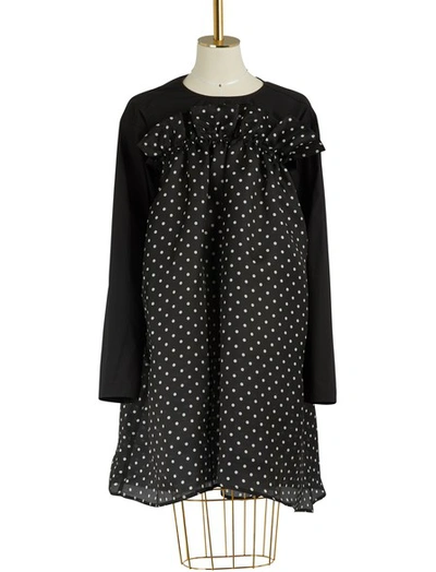 Shop Sofie D'hoore Short Silk Dress In Black
