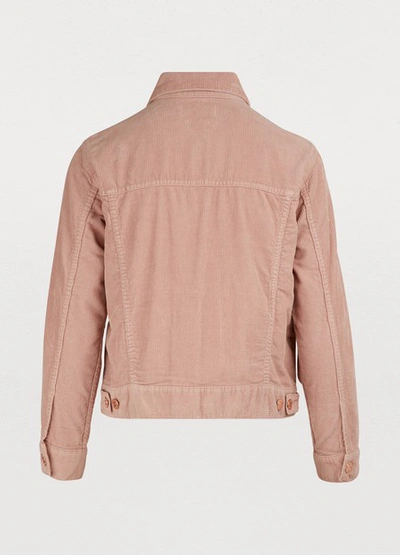 Shop Isabel Marant Étoile Foftya Cotton Jacket In Light Pink