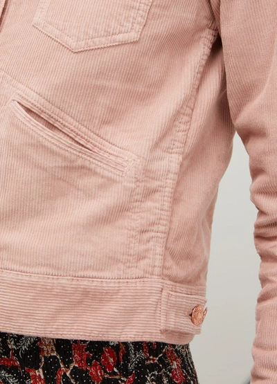 Shop Isabel Marant Étoile Foftya Cotton Jacket In Light Pink