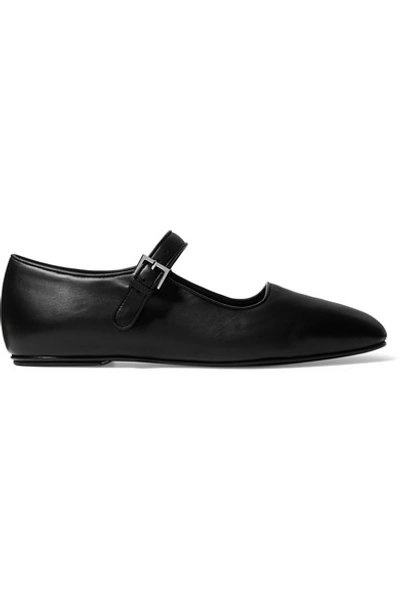 Shop The Row Ava Leather Mary Jane Ballet Flats