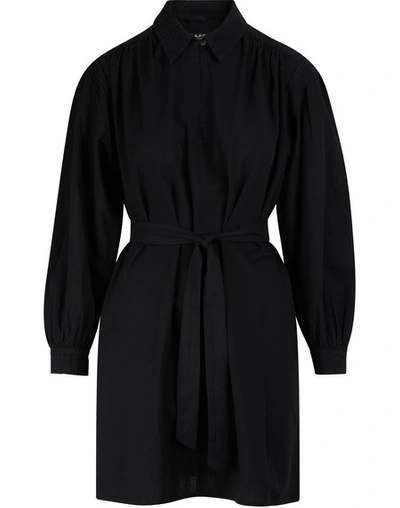 Shop Apc Maria Dress In Noir