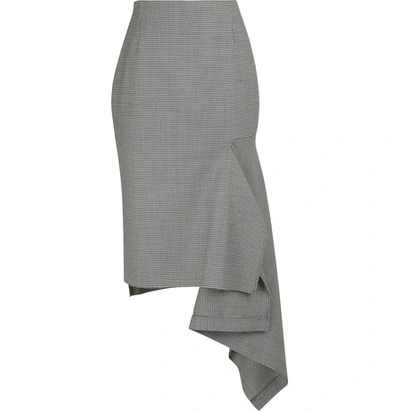 Shop Balenciaga Side Godet" Skirt" In 1070